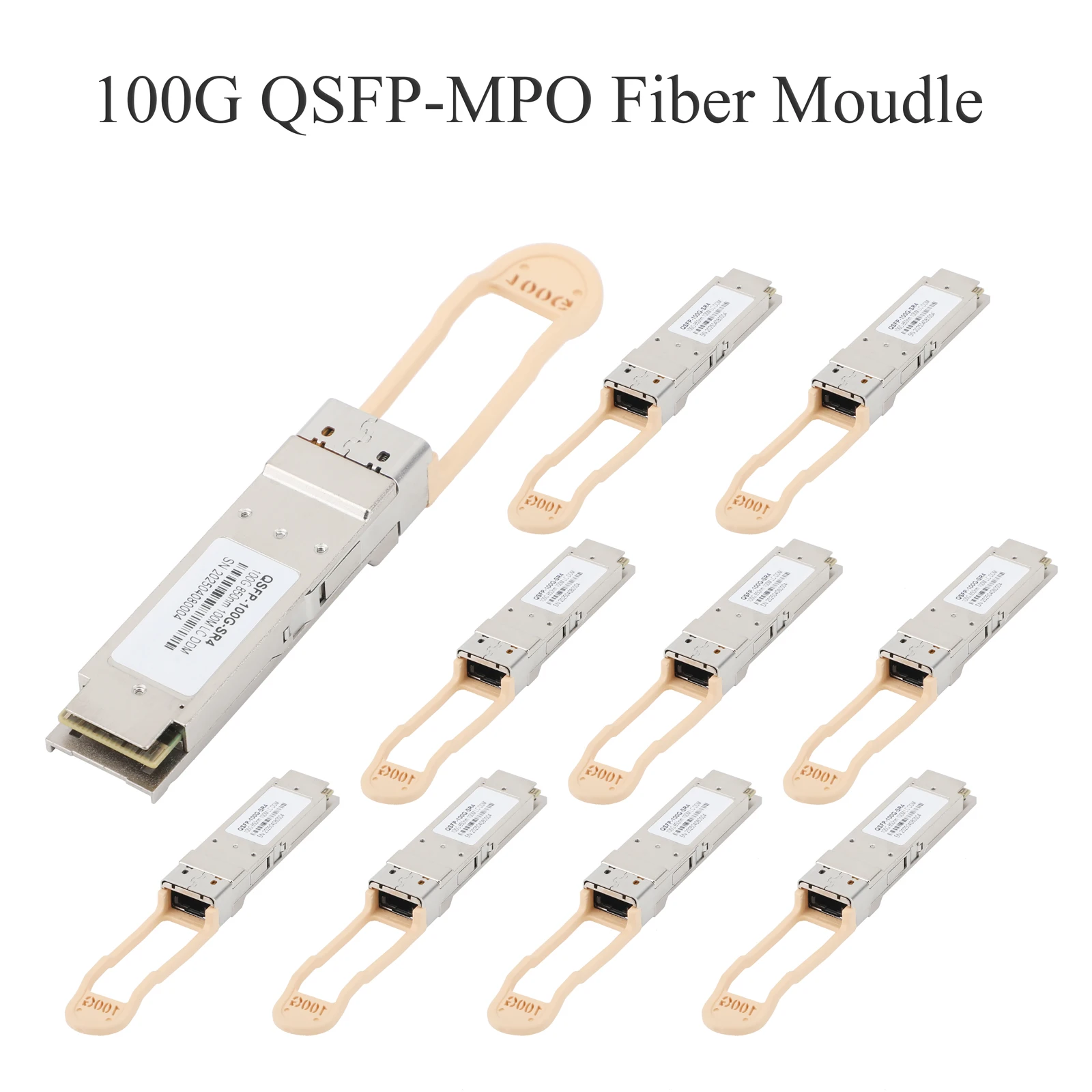 10 Uds 100G QSFP28 a MPO módulo óptico SR4/SRBD/PSM4/LR4 850/900/1310nm multimodo/monomodo para conmutador Ethernet Cisco Mikrotik
