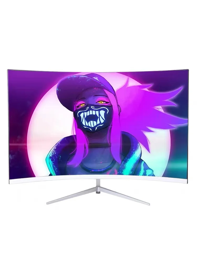 Pantalla de escritorio Ips de superficie de 27 ", Monitor de ordenador sin marco R2800 de 27 pulgadas, Monitor de oficina para Pc, blanco, 1k, 75/100/144/165hz - imagen 2