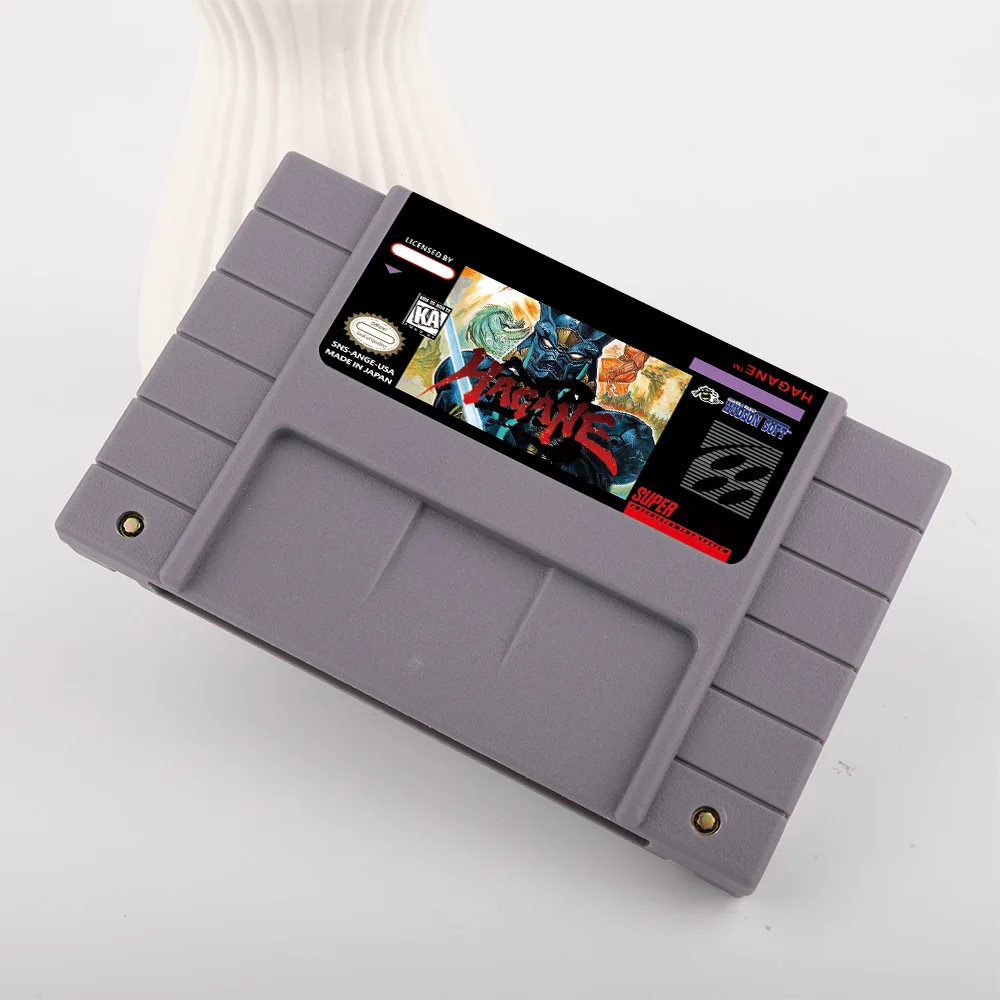 Hagane-juego de acción Final Conflict para tarjeta de juego SNES de 16 bits para consola de videojuegos SNES versión NTSC de EE. UU.