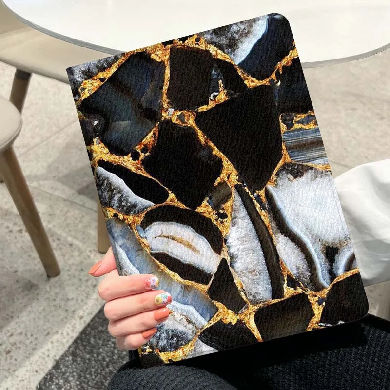 Diseño creativo textura de mármol para Honor Tab Pad MagicPad Tablet 6 7 8 9 10 13 V7 V8 X8a X9a X9 X8 GT GT2 Pro funda para tableta - imagen 2