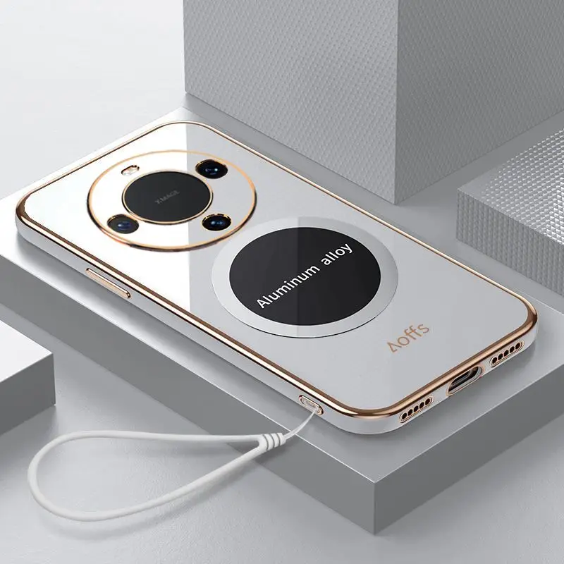 Funda de protección de carga inalámbrica magnética para Huawei Honor X9A, X8A, X7A, X6A, revestimiento suave, funda trasera para Huawei Honor X9, X8, X7 - imagen 3