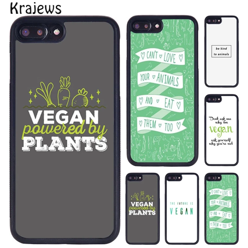 Krajews citas vegetarianas VEGGIE-funda de teléfono para iPhone 17 Air 16 15 14 11 12 13 Pro MAX Plus