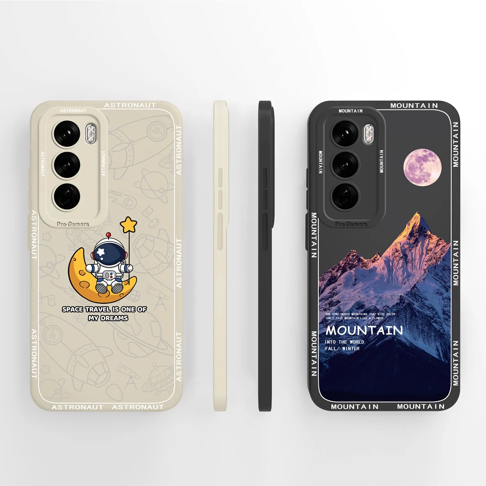 Funda para OPPO Reno12 Pro 5G, cubierta trasera de protección de silicona líquida suave de estilo creativo para OPPO Reno 12, 12 Pro - imagen 2