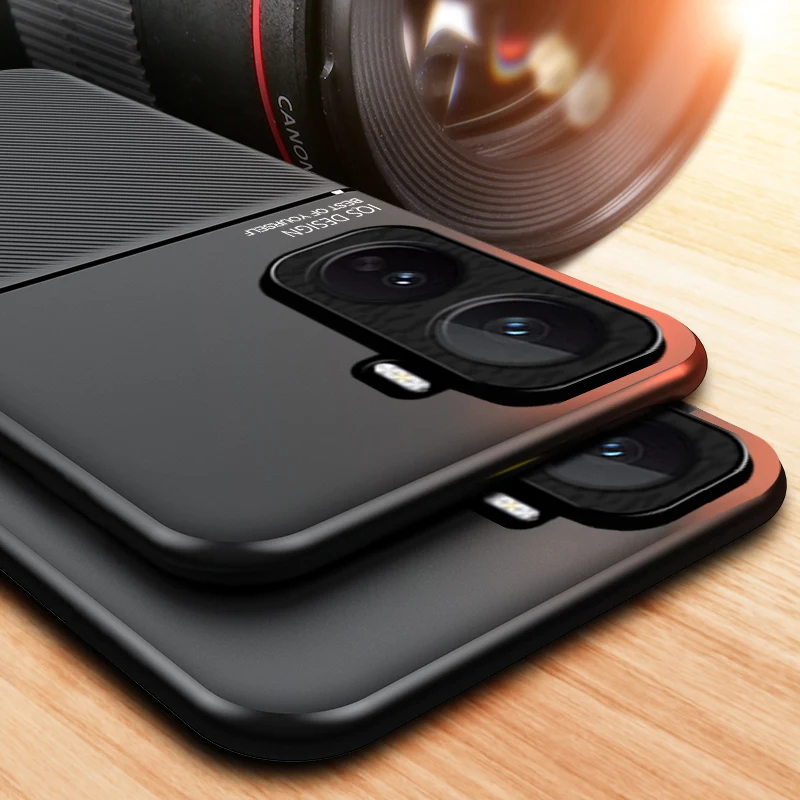 Funda para VIVO IQOO Neo 11, textura de cuero, funda mate ajustada magnética de estilo empresarial para VIVO IQOO Neo11, parachoques a prueba de golpes - imagen 4