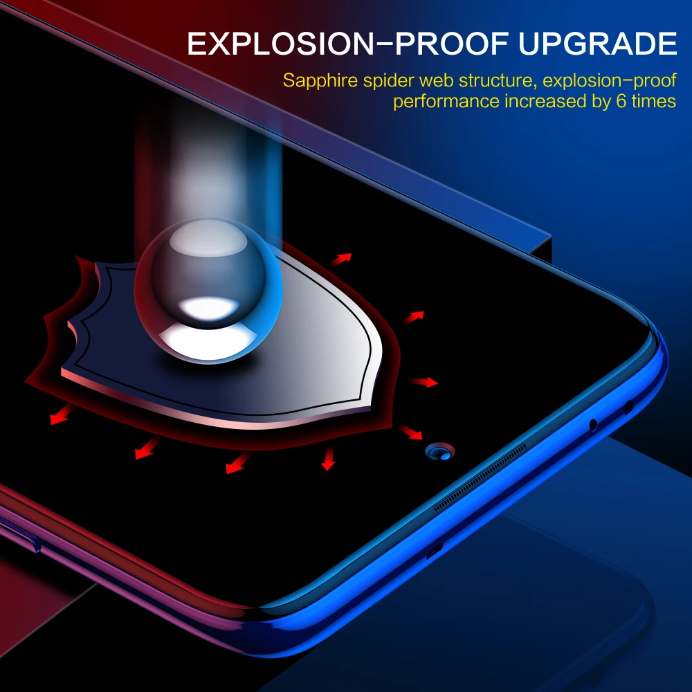 SmartDevil cubierta completa de vidrio templado para Xiaomi POCO X6 Pro F5 X5 Pro F3 F4 F6 Pro X3 Pro HD Protector de pantalla película antirayos azules - imagen 4