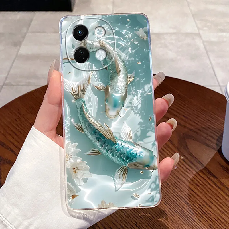 Para Tecno Spark 30 5G KL8 funda transparente de lujo lindo conejo de amor patrón divertido TPU funda de silicona suave Techno Spark 30 5G funda de teléfono - imagen 3