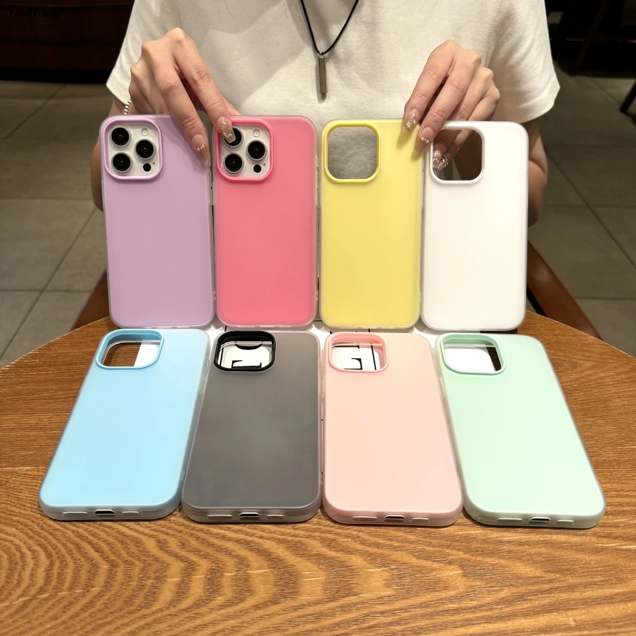 Funda de gelatina 2 en 1 de lujo para Realme 15 Pro, funda Realme 15 Pro, Fundas, funda trasera de PC transparente mate para teléfono Realme 15 Pro - imagen 3