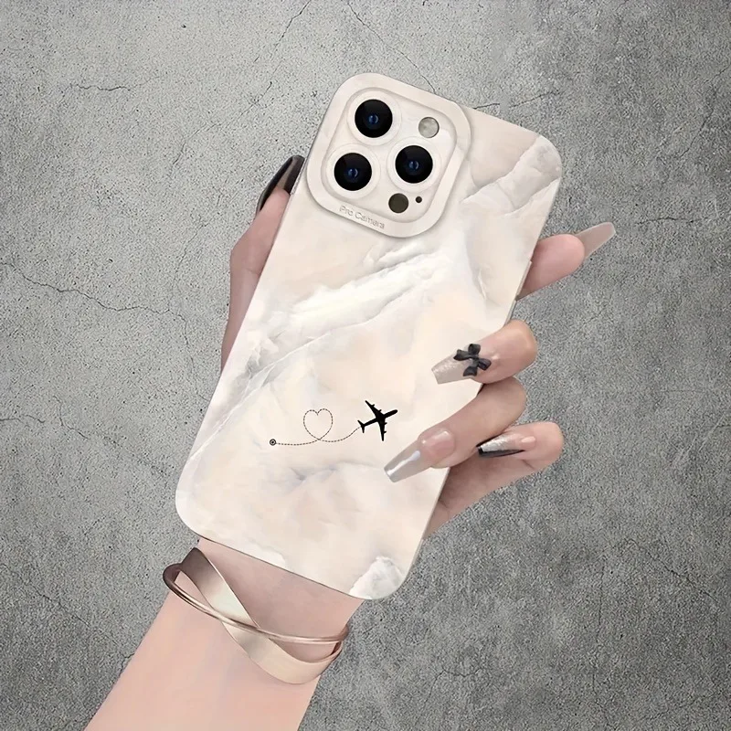 Funda de teléfono con diseño de nube de avión Love Route para Xiaomi Redmi Note 14 13 12 Pro Plus 5G 12S 11 10 Redmi 13 12 14C 13C 12C - imagen 4