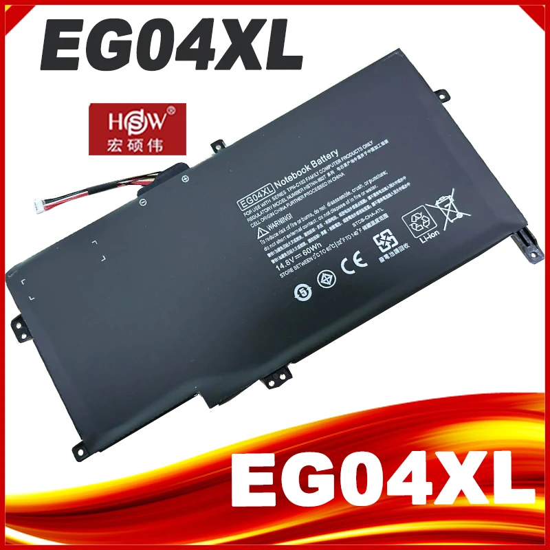 Batería de ordenador portátil EG04XL para HP Envy 6-1051ER 6-1006EA 6-1004TU HSTNN-IB3T TPN-C103 TPN-C108 HSTNN-DB3T