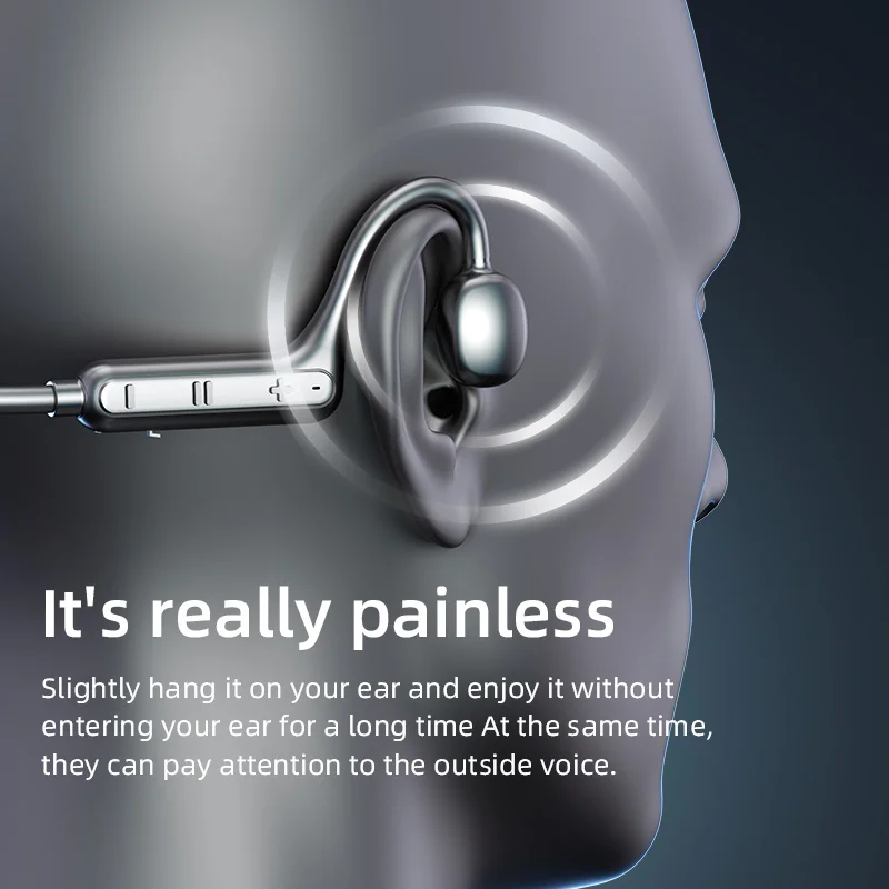 Ks15 auriculares inalámbricos montados en el cuello, cascos con Bluetooth, conducción de sonido de alta potencia y batería de larga duración - imagen 5