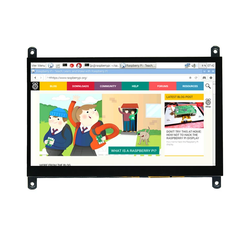 Pantalla Táctil Capacitiva DSI 5-7'' 800x480 para Raspberry Pi 4 y 3 B+ - imagen 2