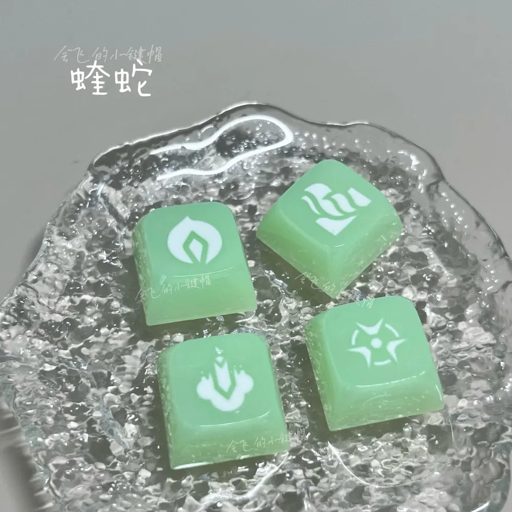 VALORANT KeyCap para teclado mecánico Viper Skill verde transparente XDA/cereza perfil Fearless contrato personalidad PC Keycap