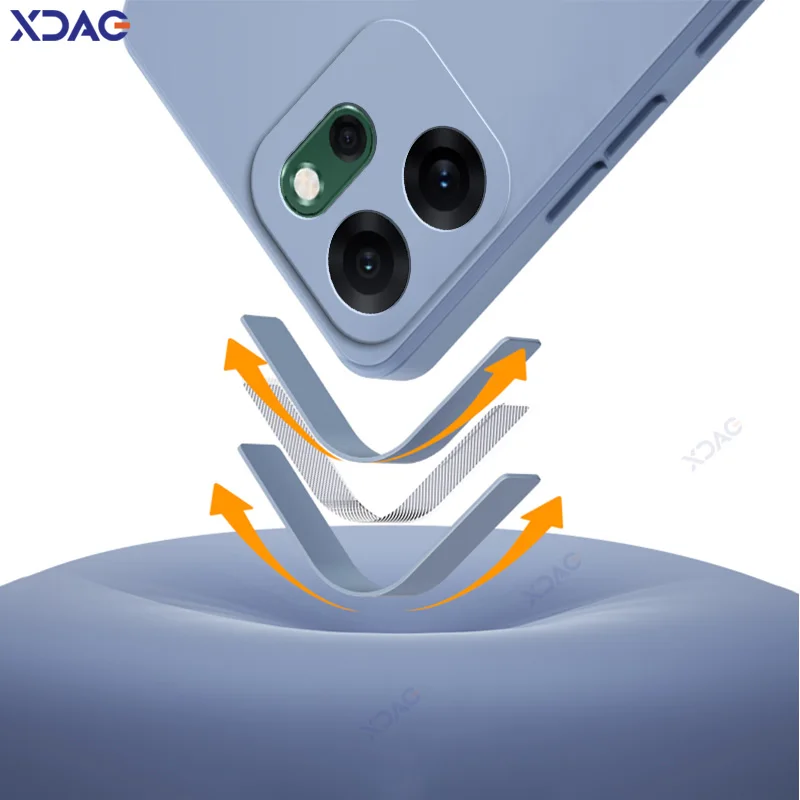 Fundas protectoras suaves anticaídas a prueba de golpes para OPPO Reno14 F Reno 14F CPH2743 6,57 "fundas cuadradas originales de silicona líquida para teléfono - imagen 4