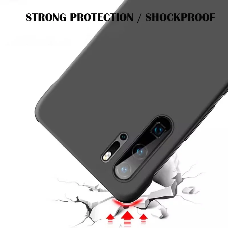 Funda trasera de PC dura sin marco de Color caramelo sólido para Huawei P30 Pro Coque p30Pro fundas ultrafinas a prueba de golpes