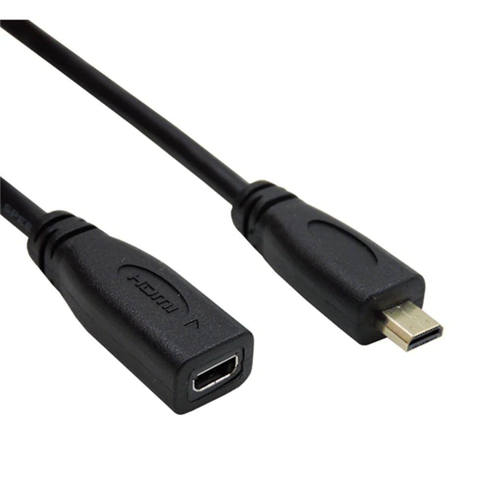 0,3 M HD Video Micro HDMI Macho Mujer Línea extendida HDMI Moto Estación de acoplamiento móvil - imagen 4