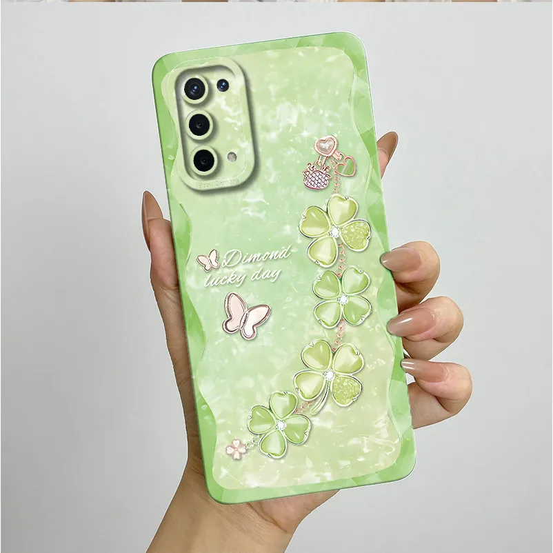 Para OPPO A74 5G CPH2197 Funda estética de lujo a prueba de golpes Funda de silicona suave para teléfono mate Funda protectora cuadrada Coque Funda Capa - imagen 2