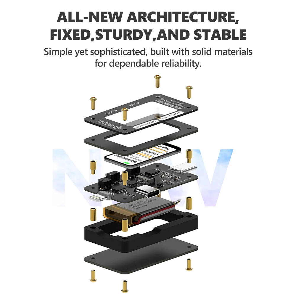 Probador de conector inteligente WXY para Lightning tipo C diseñado para teléfono inteligente, IPad, tableta y herramienta de diagnóstico de conector de ordenador portátil - imagen 4