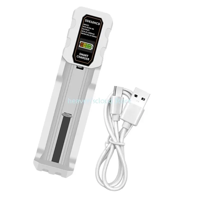 Indicador LED carga batería compartimento inteligente Y88B, función parada automática para celdas 3,7 - imagen 2