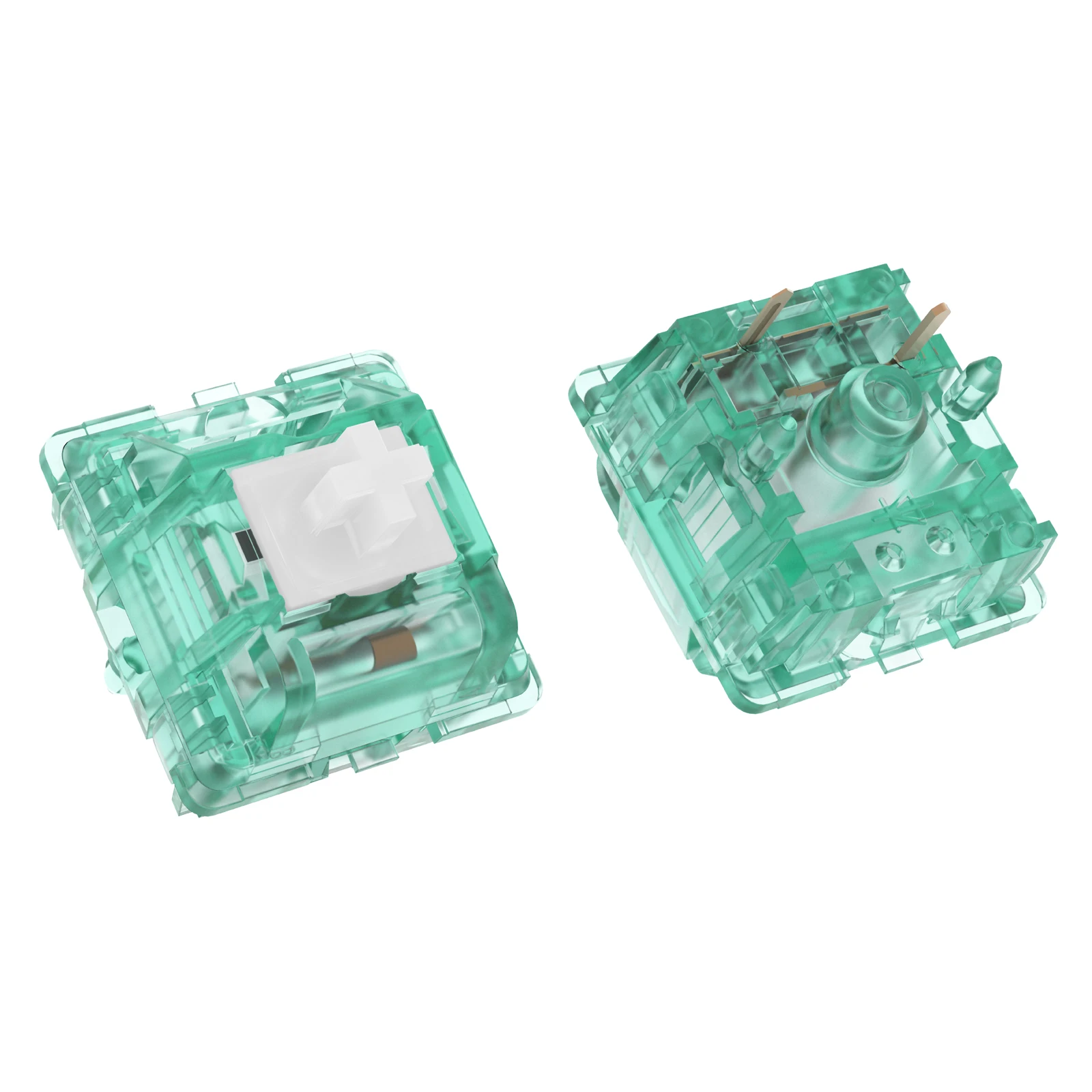 DUROCK-interruptores silenciosos para camarones, resorte chapado en oro de 67g, 5 pines, interruptores táctiles T1, interruptores de teclado silencioso MX - imagen 5