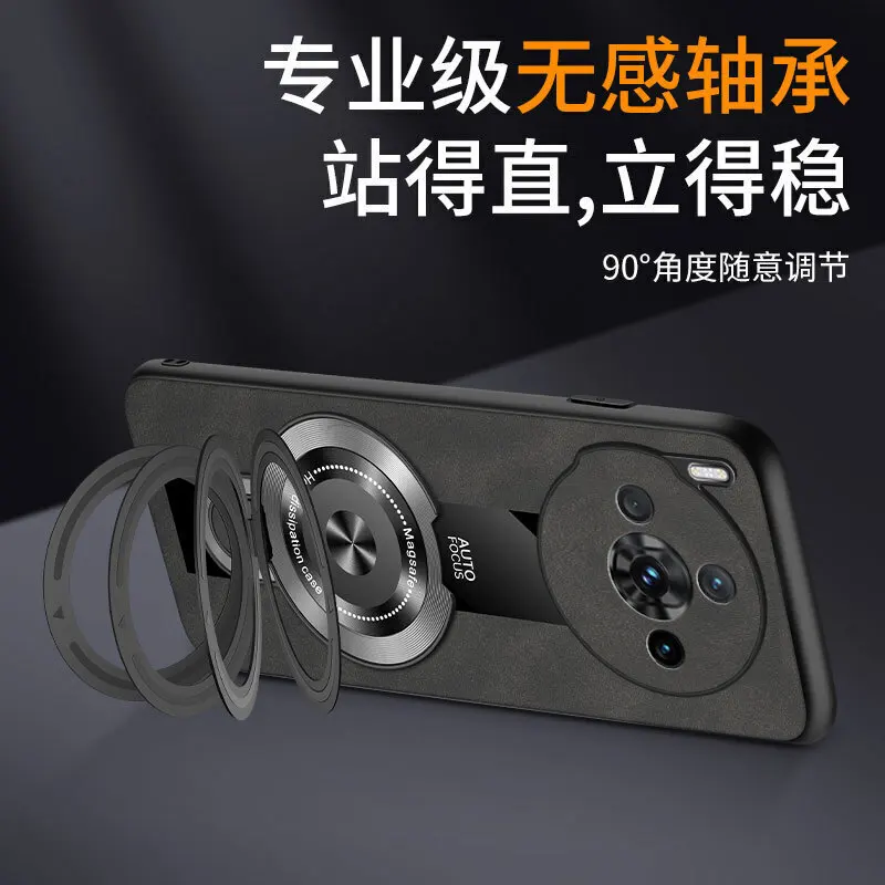 Para ZTE Nubia Z60S Pro Glitter espejo soporte magnético funda de silicona para Nubia Z70 Ultra Z60SPro cubierta suave a prueba de golpes - imagen 3