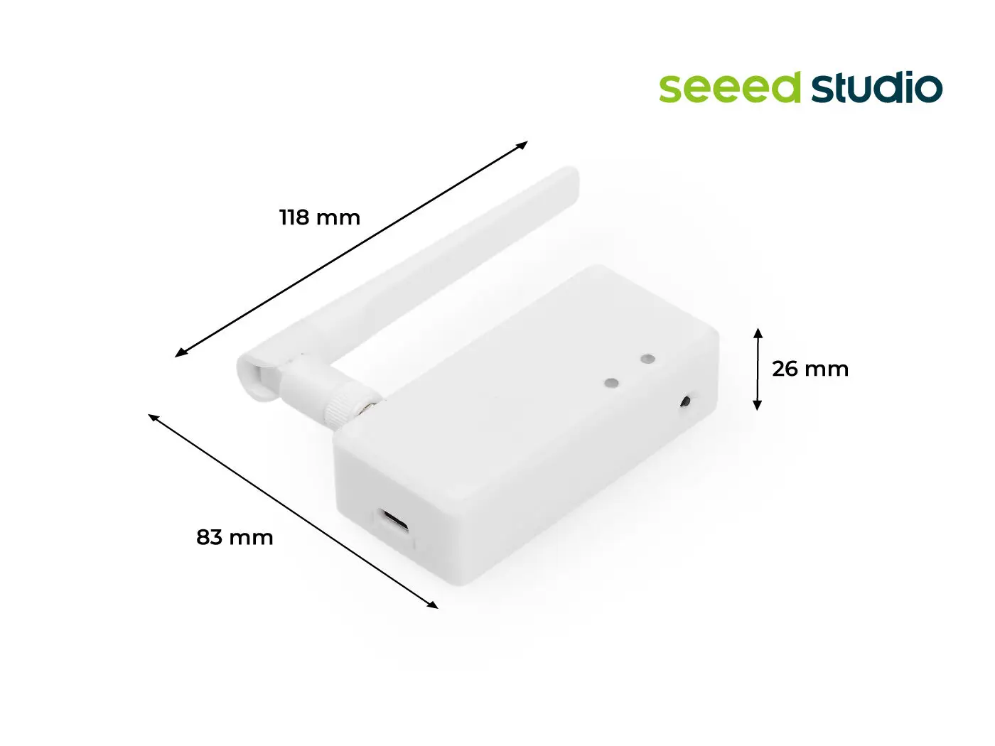Adaptador Ethernet XIAO W5500, con ESP32S3 Plus, antena de varilla de 2,4 GHz (2,81 dBi), MQ7813T120 - imagen 5