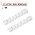 2PCS 7Clips White