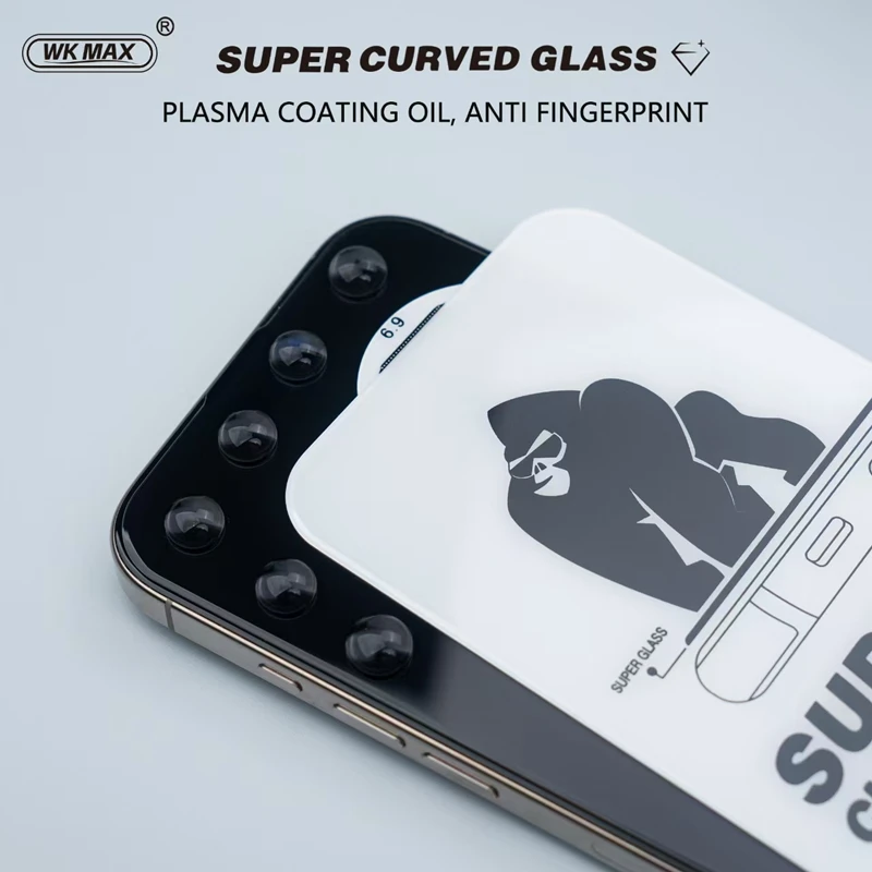 Protector de pantalla a prueba de polvo de cubierta completa de 5 uds para iPhone 16 14 13 12 11 15 Pro Max HD vidrio templado para iPhone 17 PRO XR X XS MAX - imagen 4