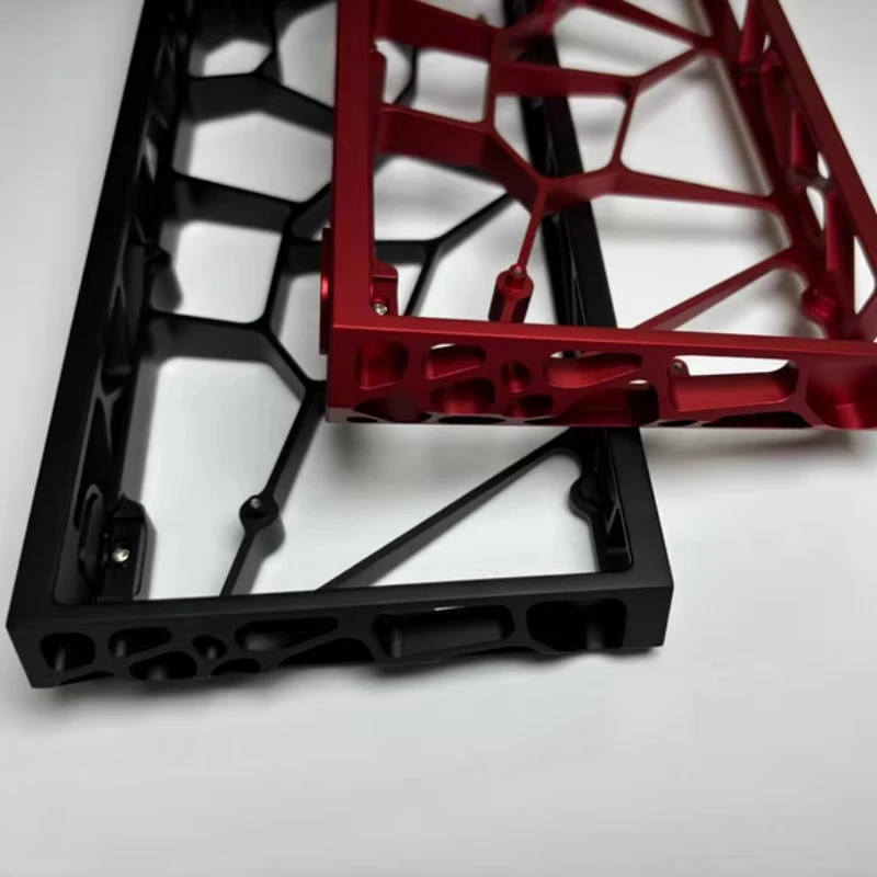 Nueva carcasa de teclado hueco Holy60 GH60, soporte de bandeja CNC de aluminio, funda para teclado mecánico personalizado, compatible con Mad60 Wooting60he Rakka - imagen 5