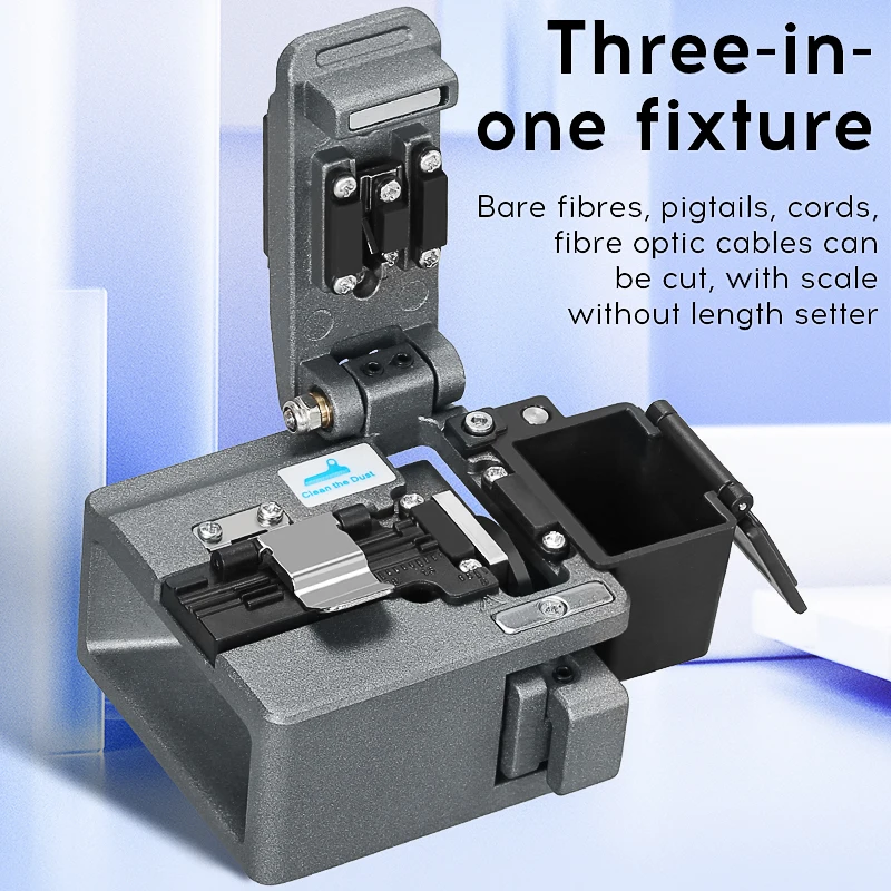 COMPTYCO AUA-X5 cuchilla de fibra óptica herramienta de corte de fibra de alta precisión FTTH cuchillo de corte de Cable de fibra óptica 16 hoja de superficie - imagen 4