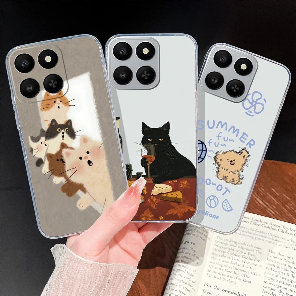 Para Honor X7D X7A X8 X8A X8B X8C funda bonita de Ángel suave transparente anticaída funda trasera de teléfono para Honor X8a 4G 5G Fundas de silicona delgadas - imagen 4