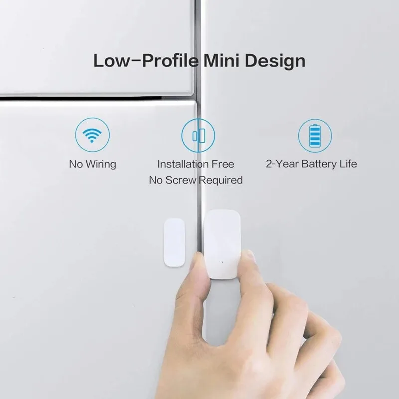 Aqara-Sensor de puerta y ventana Original Zigbee, conexión inalámbrica, Mini Sensor de puerta inteligente, funciona con la aplicación Mi Home para Xiaomi HomeKit - imagen 5