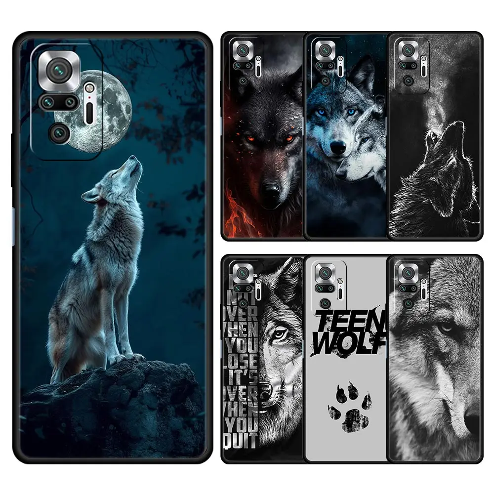 Funda de teléfono The Wolf para Xiaomi Redmi Note 14 13 12 5G 9S 9 10 11 Pro Plus 9T 14C 13C 12C 10C 9C 9A funda de silicona suave