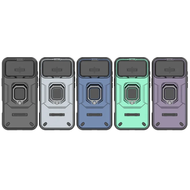 Para iPhone 17 Pro Max funda iPhone 17 Capa nuevo teléfono parachoques a prueba de golpes Protector de lente trasera soporte de anillo Fundas iPhone 17 Air - imagen 4