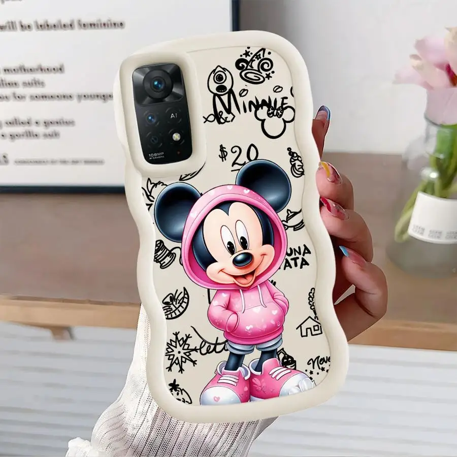 Funda para Xiaomi Redmi Note 13 Pro Plus 9S 9 11 12 10 14 Pro 8 10S funda de teléfono suave Minnie Mickey Disney