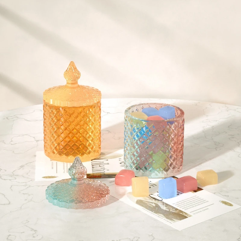 Molde de almacenamiento de dulces de Navidad esmaltado, manualidades DIY, goma de goteo de cristal con tapa, 2 piezas - imagen 4