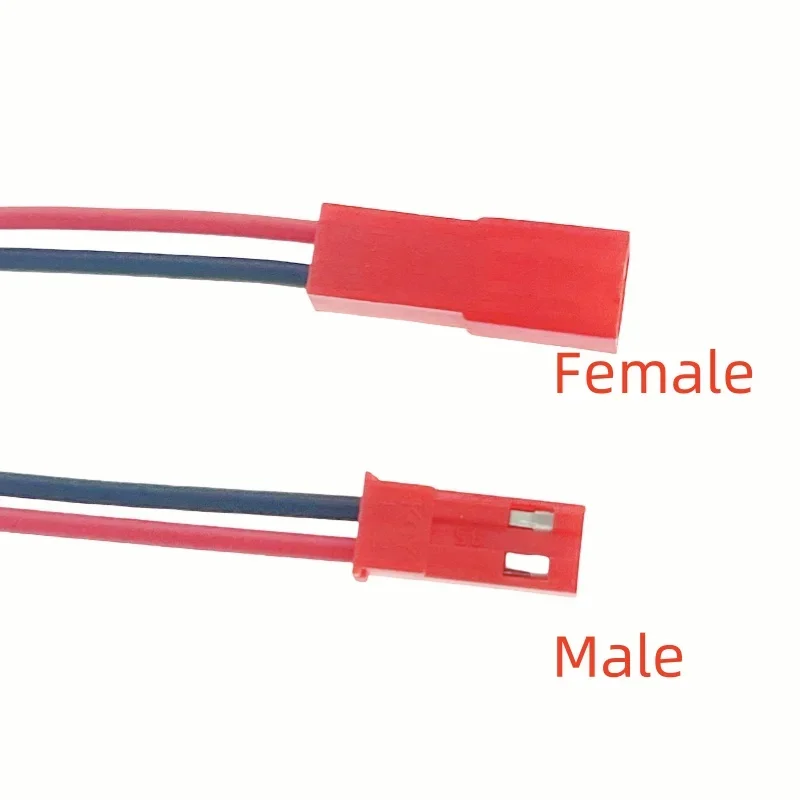 10 pares JST2.54mm 100/150/200mm 22 AWG 2 pines conector de clavija JST Cable macho hembra para juguetes RC batería lámpara LED JST/SYP2.54 - imagen 3
