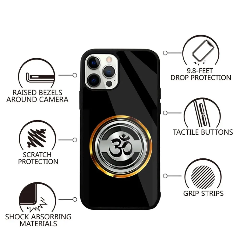 Funda de teléfono con diseño de Mandala para Yoga Om, carcasa magnética de carga inalámbrica para iPhone 15,14,13,12,11,Plus,Pro,Max Mini Magsafe - imagen 2