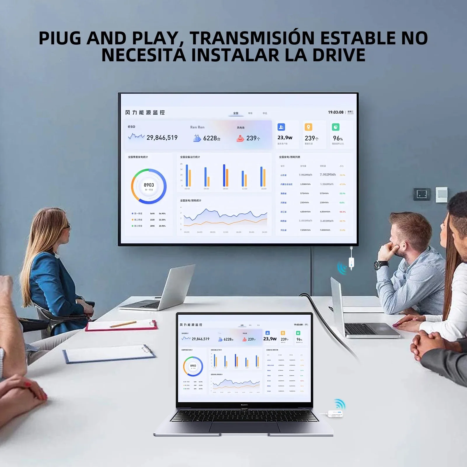Transmisor y receptor HDMI inalámbrico iPazzPort, extensor HD de 50 m 1080P para transmisión de audio y vídeo de computadoras portátiles, PC a televisores, proyectores - imagen 3
