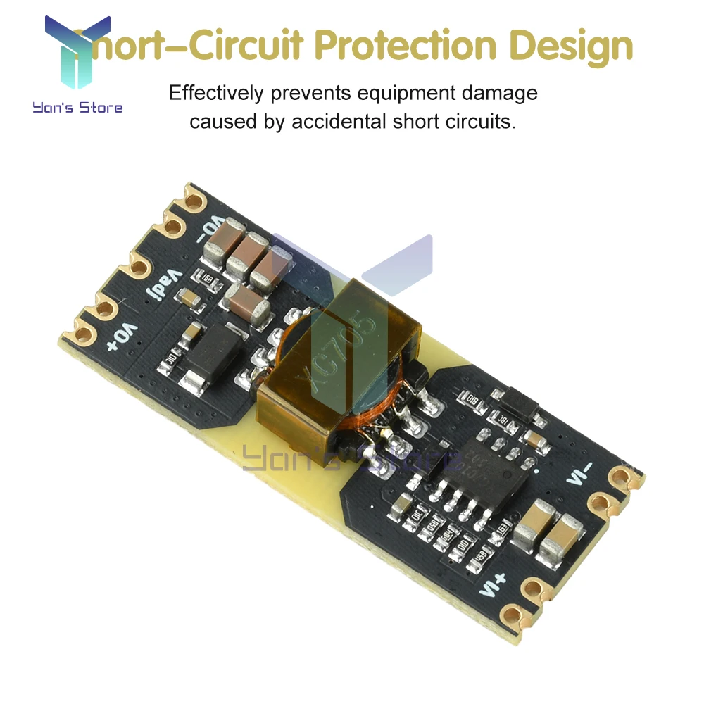 XC7010 DC-DC 15-70V a 5/12V Módulo reductor de salida Módulo de potencia de amplio voltaje aislado Módulo de potencia de baja ondulación - imagen 5