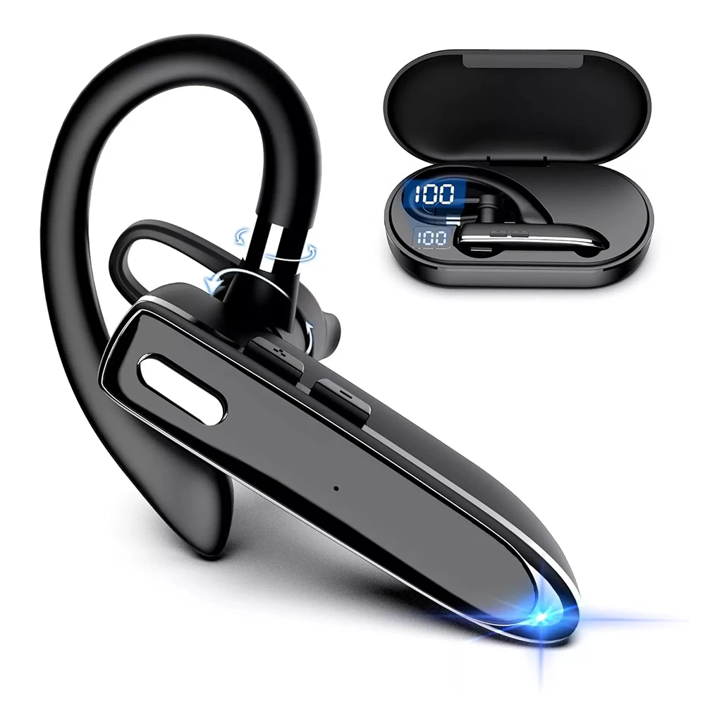 YYK-530-2 Auriculares inalámbricos Bluetooth 5,3 con micrófono dual Auriculares manos libres CVC8.0 Reducción de ruido para conducción de negocios