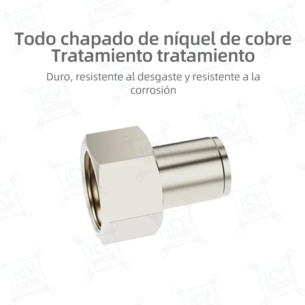 FREEZEMOD radiador de compresión de tubo duro, tanque de agua, ajuste giratorio G1/2, llave hexagonal interna y externa, posición G21Q - imagen 5