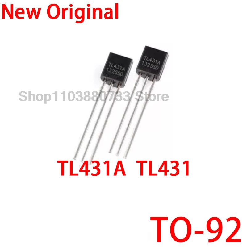 50 Uds 100% nuevo conjunto de chips de buena calidad TL431A TO92 TL431 TO-92 431