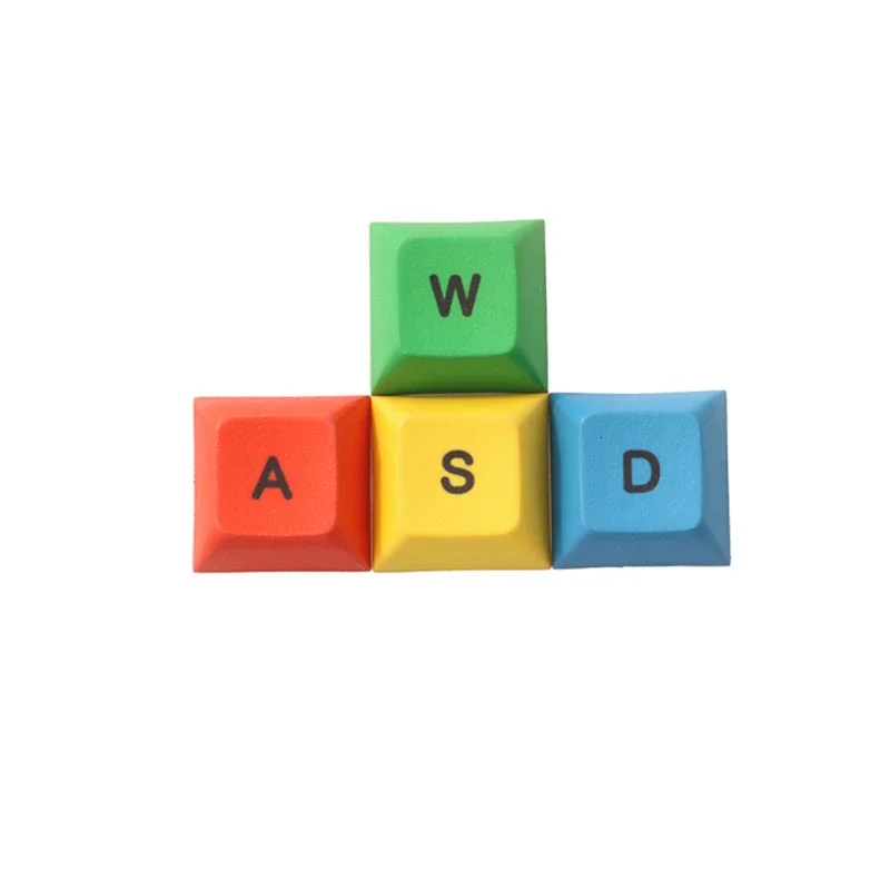NPKC WASD Arroow ESC Keycaps DSA suplementario PBT Keycap rojo amarillo azul verde teclas para MX Switch Teclado mecánico DIY - imagen 3