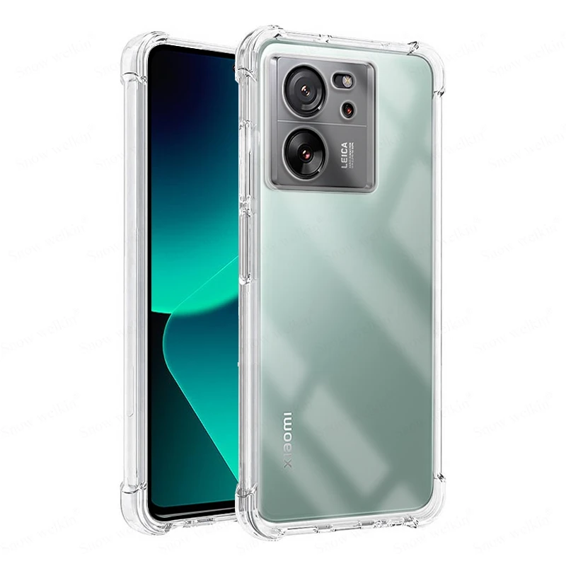Para Xiaomi 13T Pro Airbags Buffer funda de protección completa para Xiaomi 13T Pro funda trasera transparente suave TPU a prueba de golpes - imagen 3
