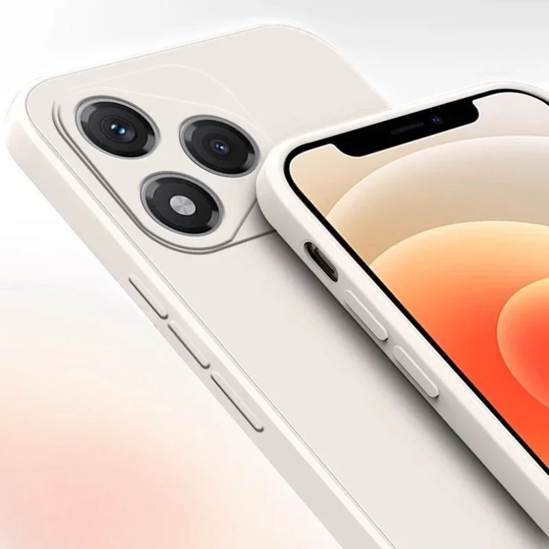 Para Honor 400 Lite funda con soporte de anillo de cordón de silicona líquida para Huawei Honor 400lite lente cámara cubierta protectora de teléfono - imagen 3