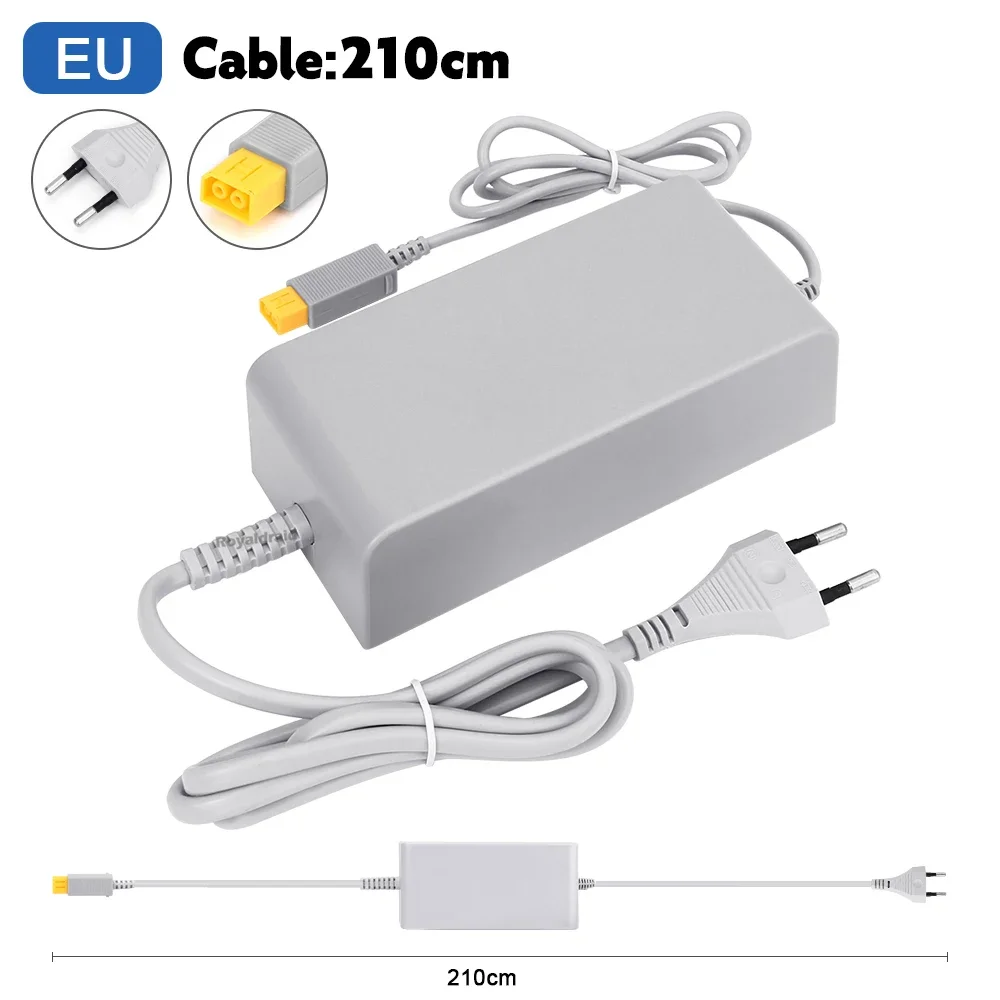 Nuevo para Nintendo Wii U WiiU juego Consol adaptador 100-240V 15V 5A fuente de alimentación de pared para el hogar adaptador de cargador de CA enchufe UE EE. UU. de alta calidad - imagen 5