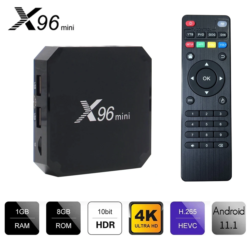 X96 Mini Android 11 Smart TV Box Quad Core 2GB/16GB WiFi