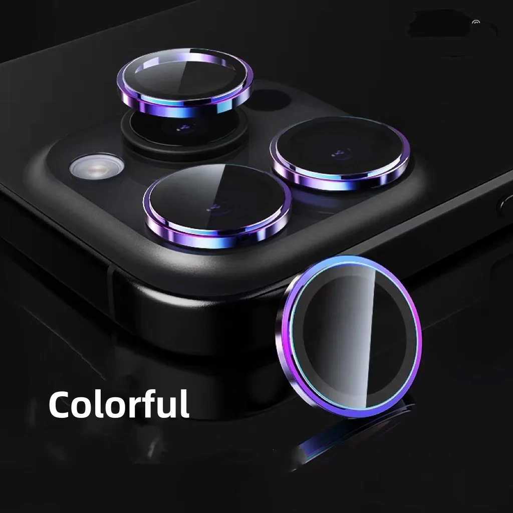 Protector de Metal para lente de cámara de Color original, 2-3 Uds., para IPhone 14, 15 Plus, 15 Pro Max, 16, 12 Pro Max 13, película de vidrio templado para cámara
