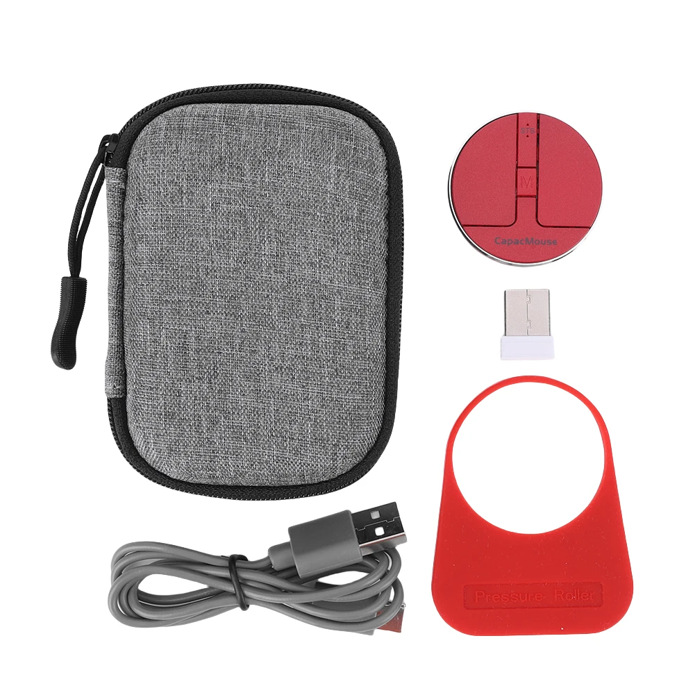 Mini ratón inalámbrico con receptor USB para PC, portátil, Notebook, escritorio, 3 DPI ajustables, capacitivo, 3 modos, BT 5,2/2,4G/USB - imagen 5