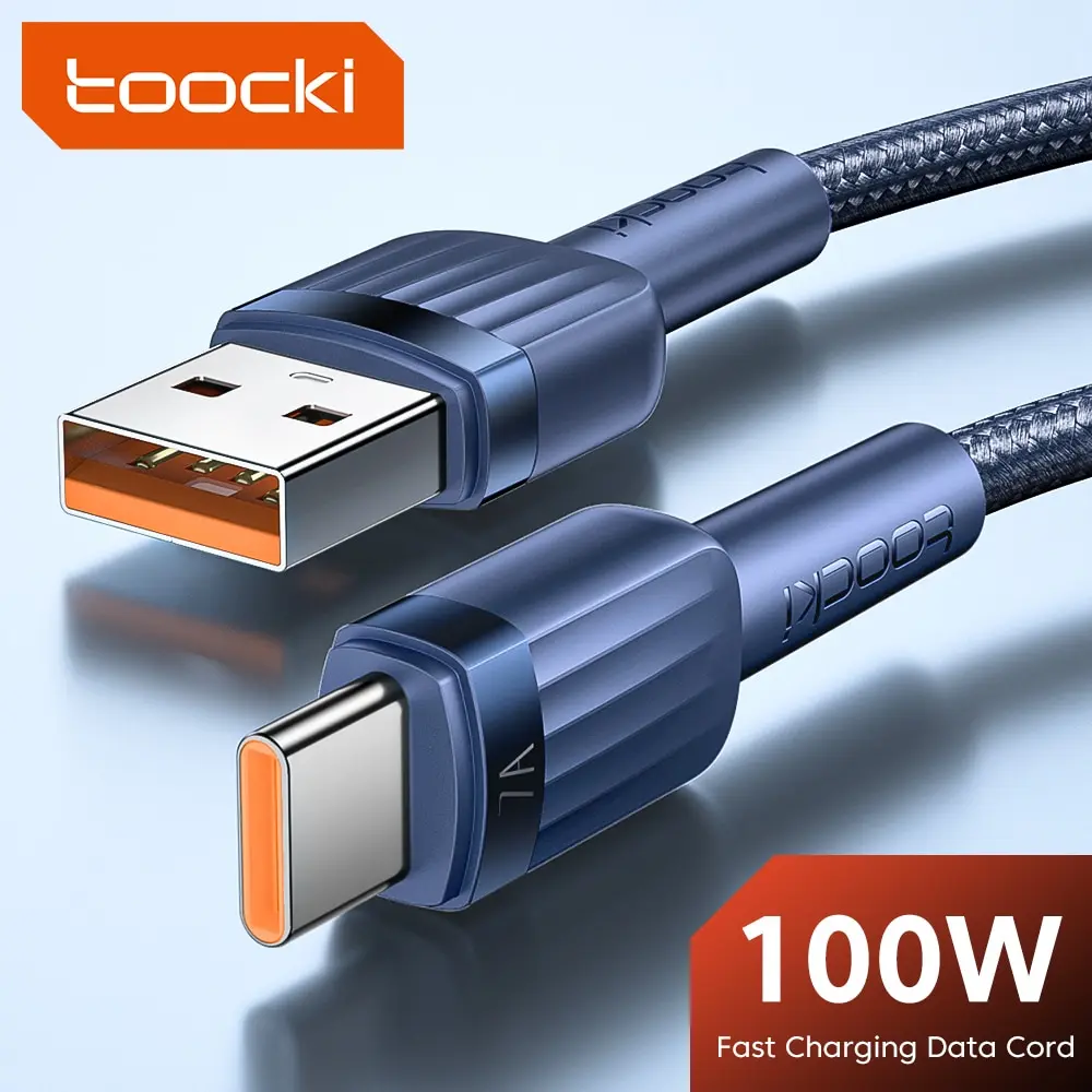 Cable de carga rápida Toocki 7A tipo C para Realme Huawei P30 USB C, cable de datos para teléfono móvil para Samsung Oneplus PocoF3